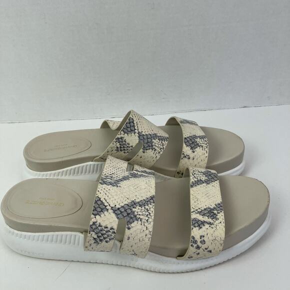 Cole Haan 2. Zerogrand Snake Print Slotted Slide Sandals W13317 Womens Sz 10.5 - Picture 10 of 16